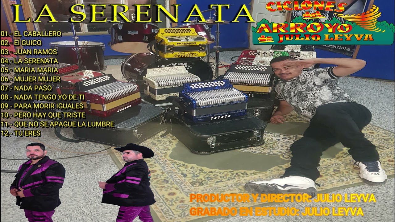 MATERIAL COMPLETO 2021 DE JULIO LEYVA Y SUS CICLONES DEL ARROYO TITULADO LA SERENATA.