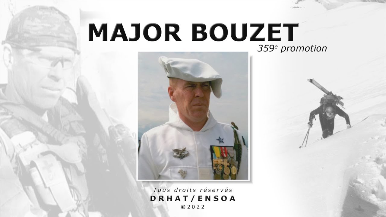 Major Franck BOUZET, parrain de la 359e promotion de l'ENSOA.