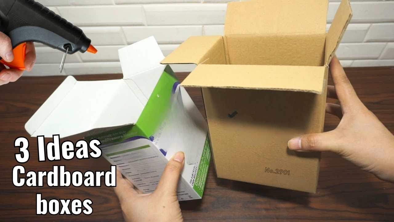 🔊♻ Add some decoration, and your box is ready with these 3 simple ideas for recycling