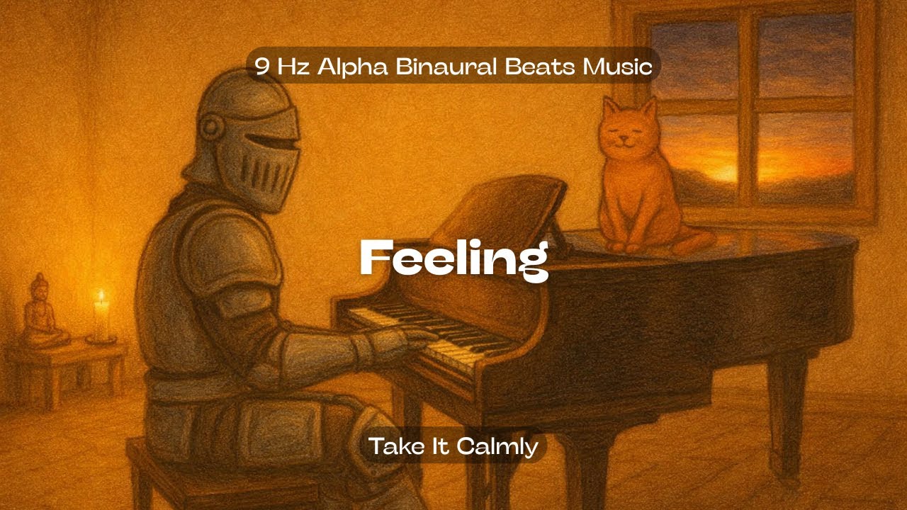 Feeling - 30 Minutes of Reflections. Alpha 9 Hz, Piano.
