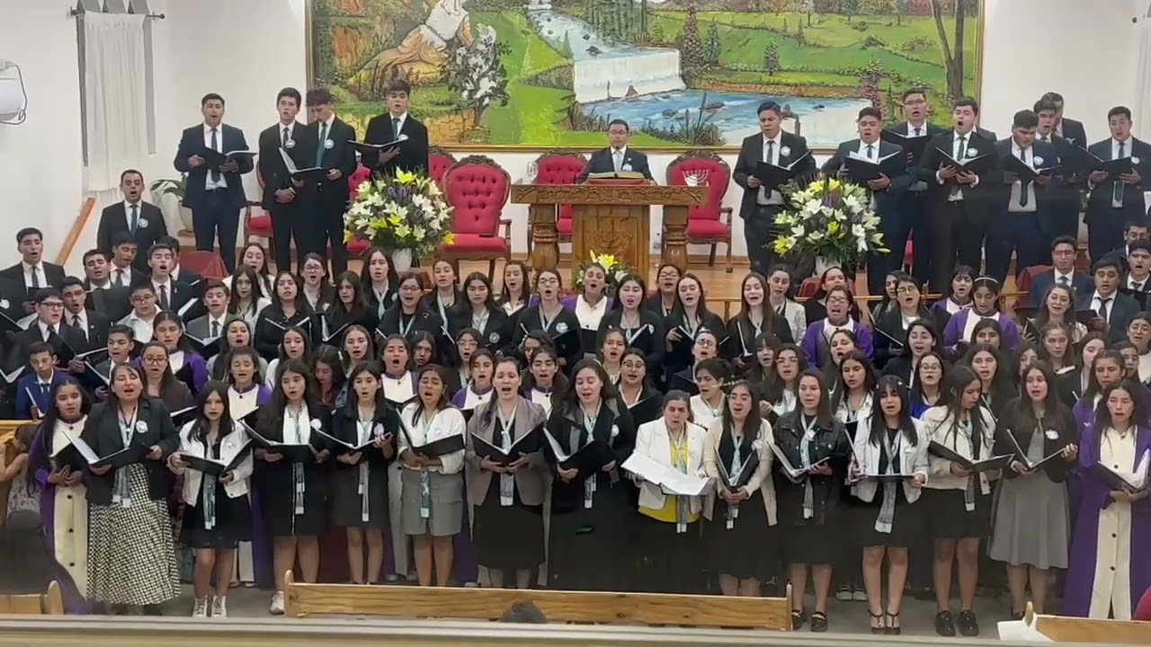 Coro Juvenil Iglesia Evangélica Pentecostal Quillón, Chile, de visita en IEP Retiro.