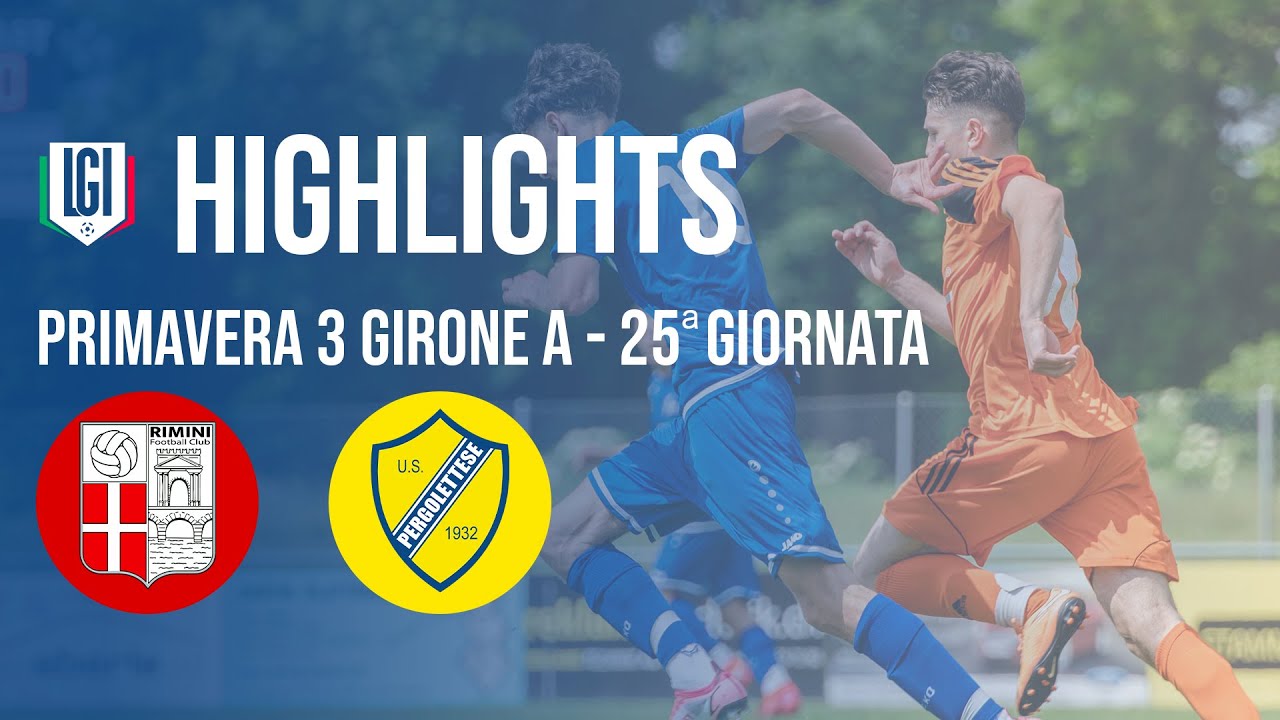 Highlights Rimini-Pergolettese Primavera 3, 25^ giornata stagione 2023-24