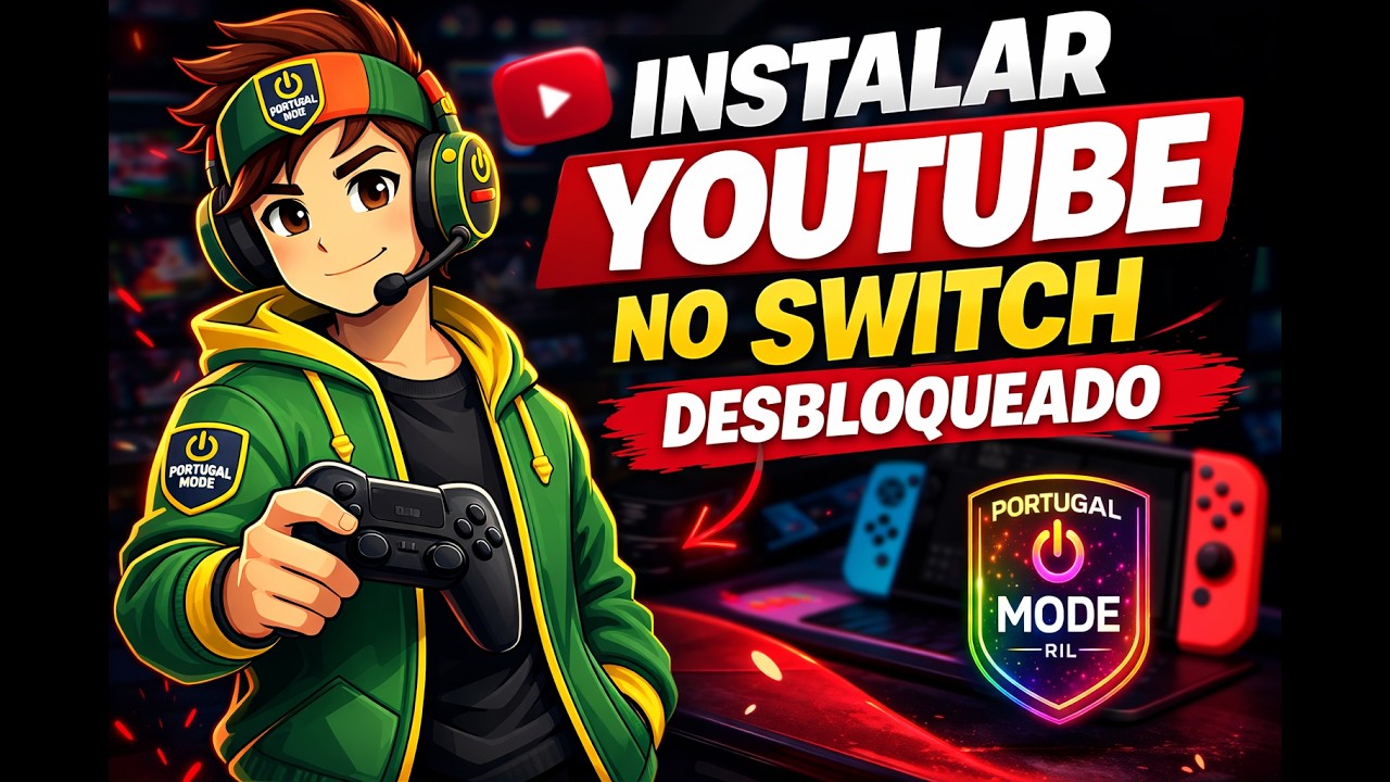 Como instalar o YouTube no Nintendo Switch desbloqueado (Passo a passo) , rápido e fácil.