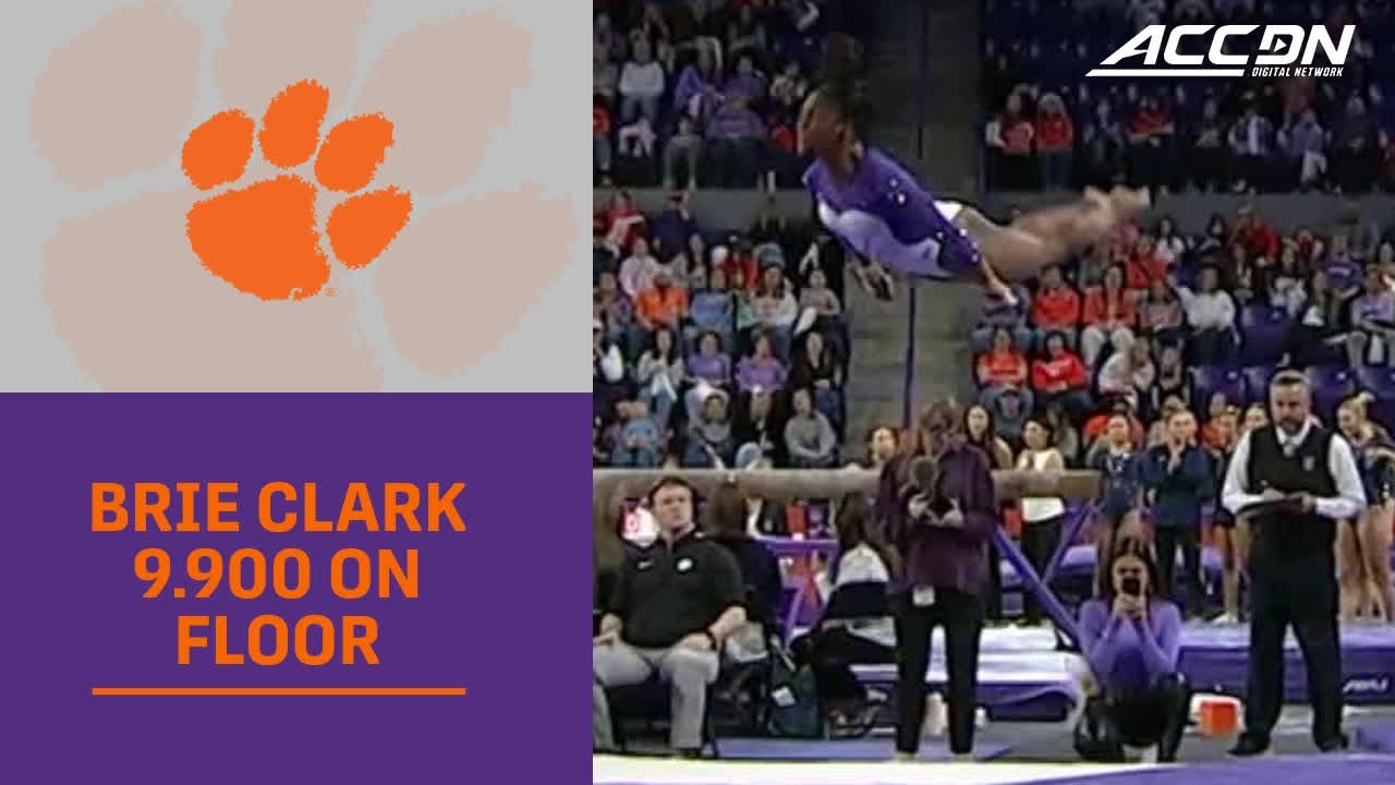Clemson's Brie Clark Takes 1st With 9.900 On Floor | 2026 ACC Gymnastics