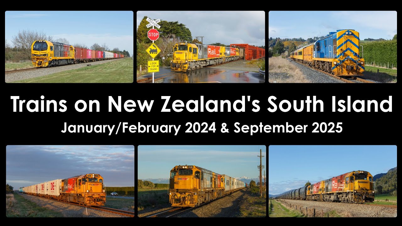 Trains on New Zealand's South Island