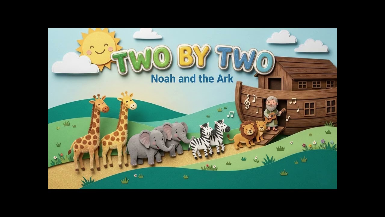 Noah heard the voice of God (Two by two) - Little Friends In Light (Bible Story Song)