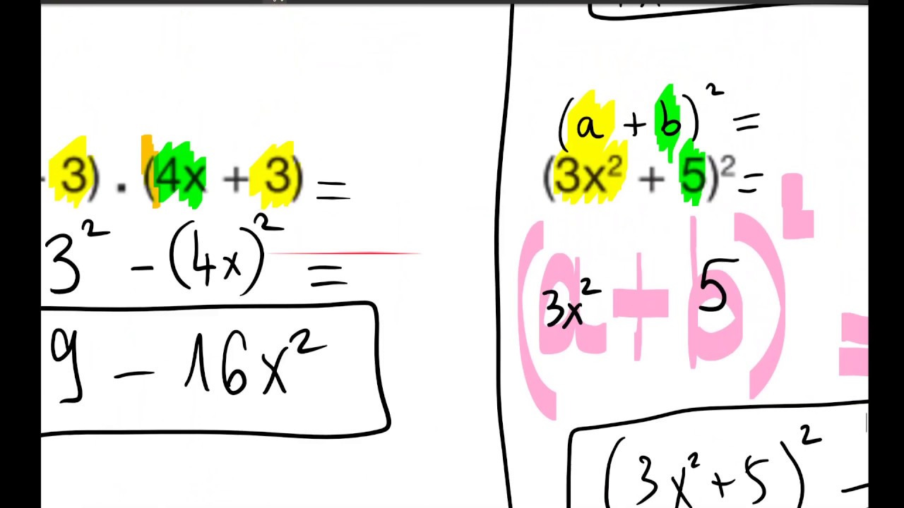 2C Révision 3: Calcul littéral, produits remarquables et équations