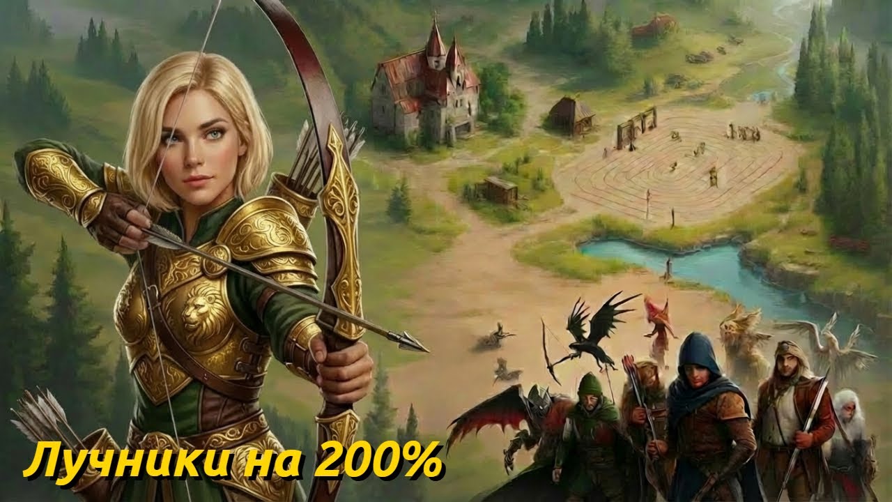 Olden Era. Только Лучники! Храм на Максимальной Сложности