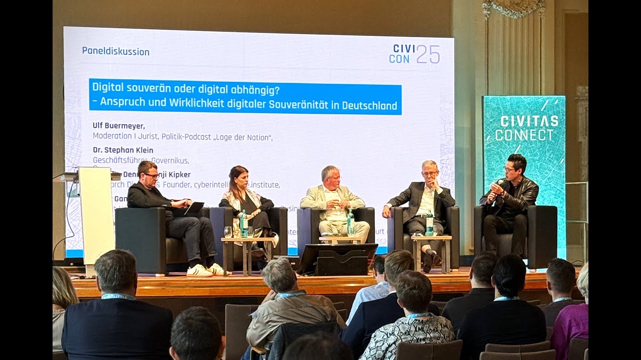 CIVI/CON 2025: Ist Deutschland digital souverän oder abhängig? Paneldiskussion mir Prof. Dr. Kipker