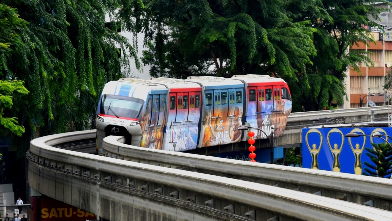 【POV3】吉隆坡单轨列车（Monorail Line）4节车厢新车第一视角全程POV