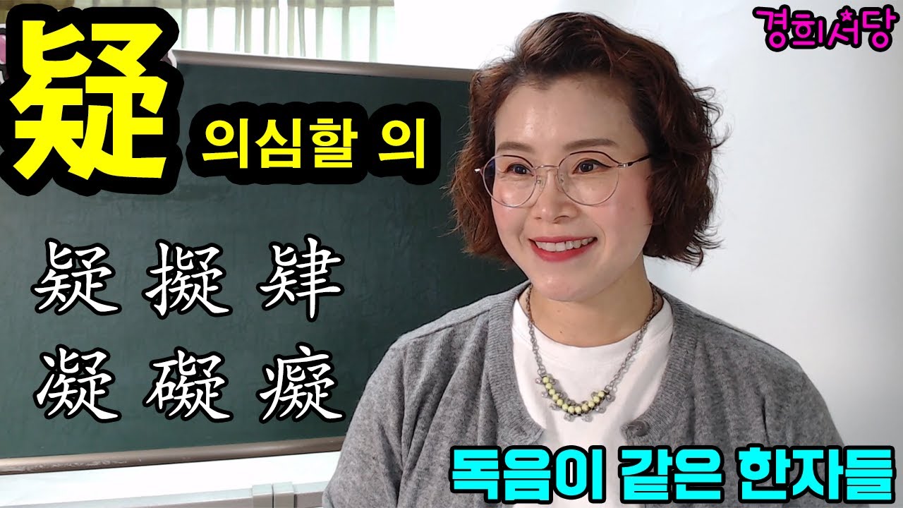 疑 의심할 의 들어간 한자들