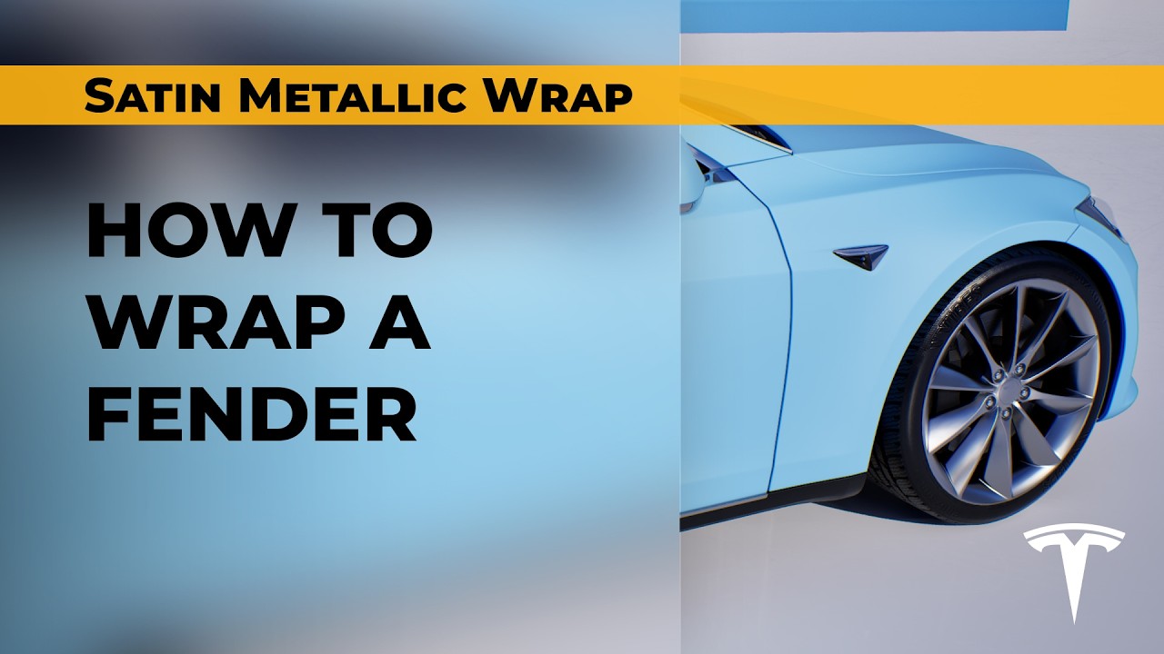 Lesson 2. Wrapping the Tesla Model X front fender