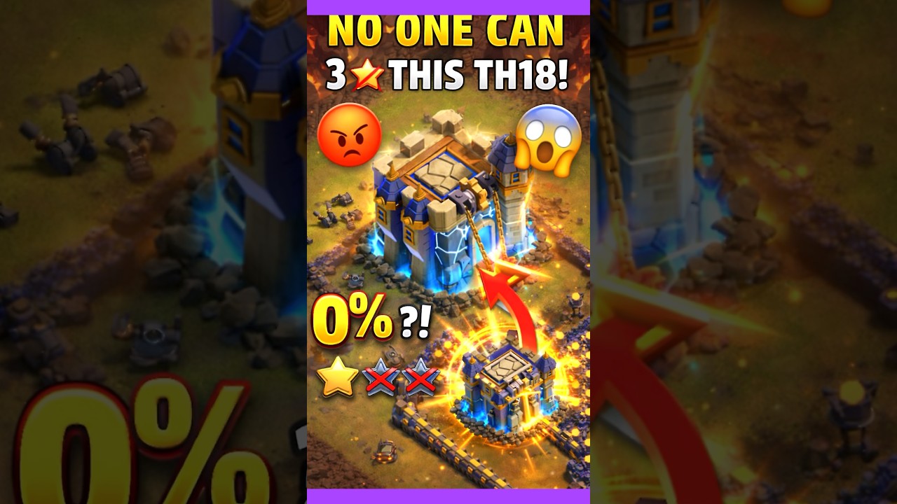 IMPOSSIBLE TH18 BASE?! 😱 No One Can 3⭐ This Base in 2026 | Legend League Trap #shorts