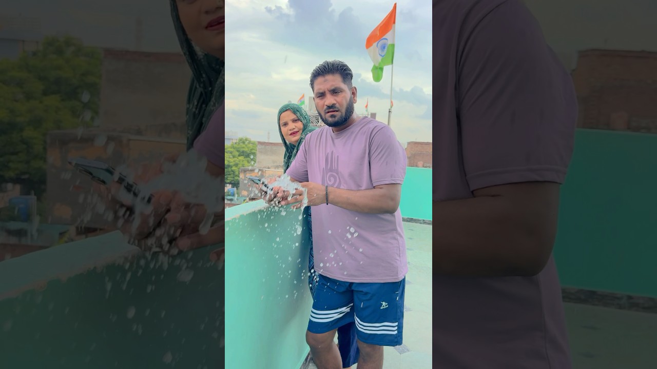 Mom Ne Bhaiya Par Kiya Water Attack 😂💦 Desi Family Fun 