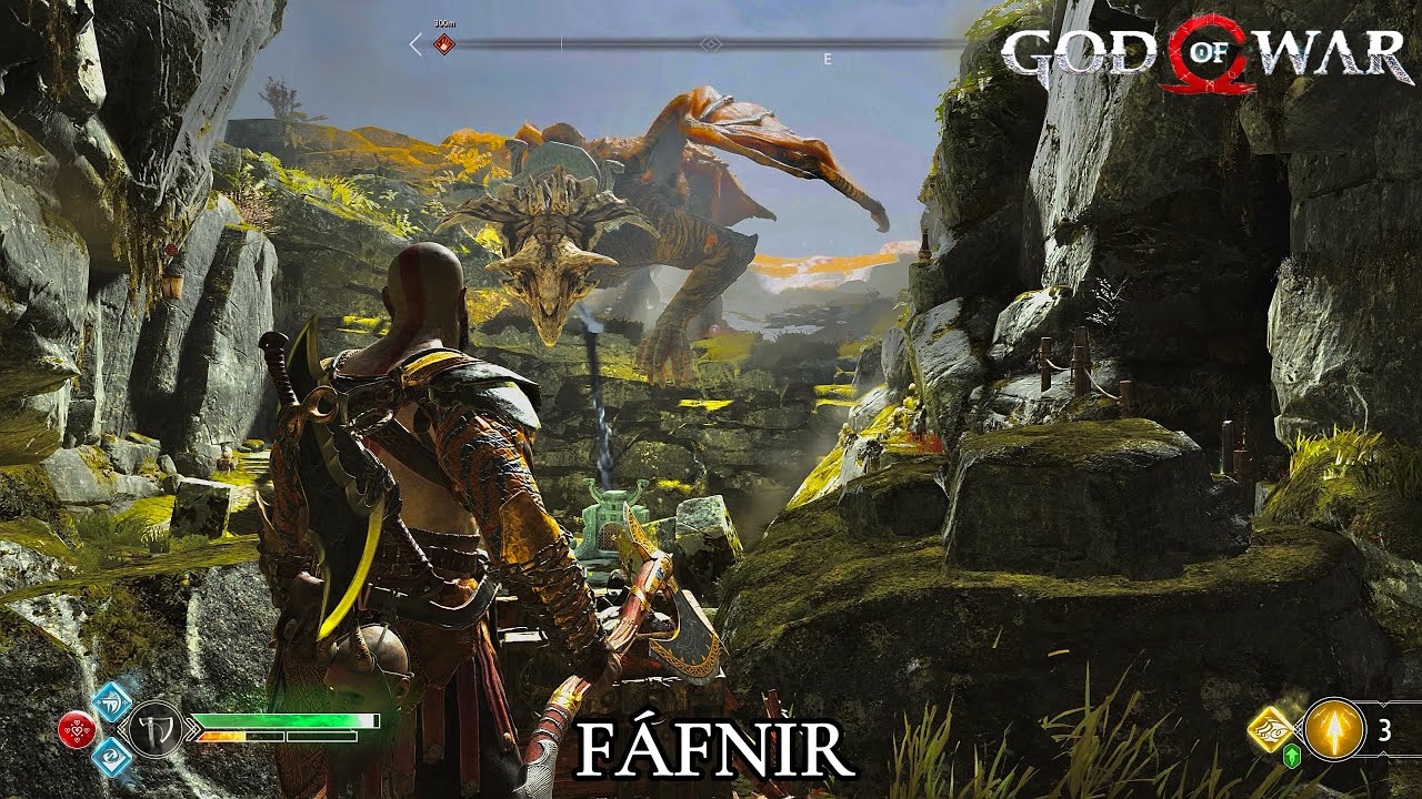 I found the cursed dragon of Midgard , God of war (2018) 4K Gameplay Part 8