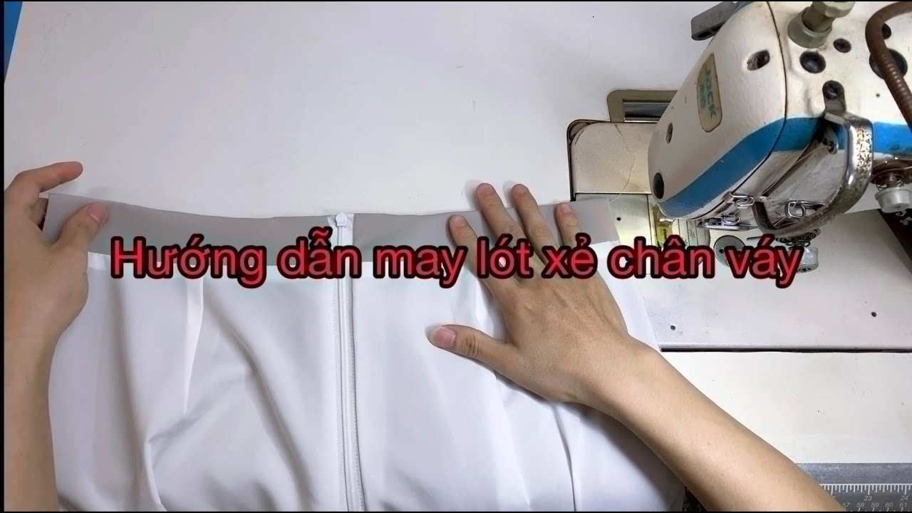 Dạy cắt may: Hướng dẫn cách may lót thân sau và may lót xẻ chân váy| Sách cắt may toàn tập