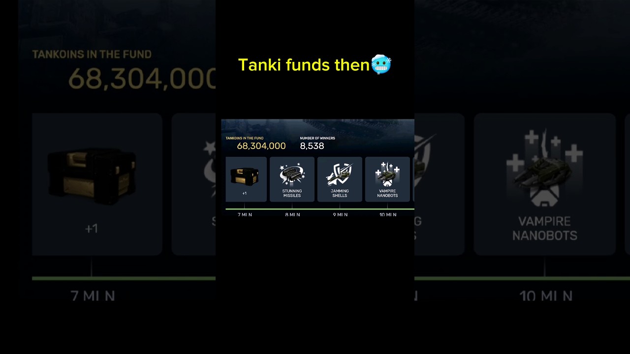 Tanki Fund - Now VS Then #tankionline #shorts