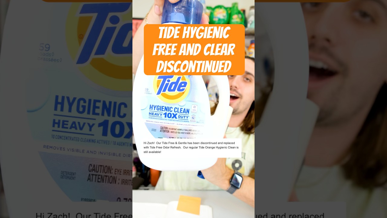 Tide Hygienic Free & Clear Laundry Detergent Discontinued
