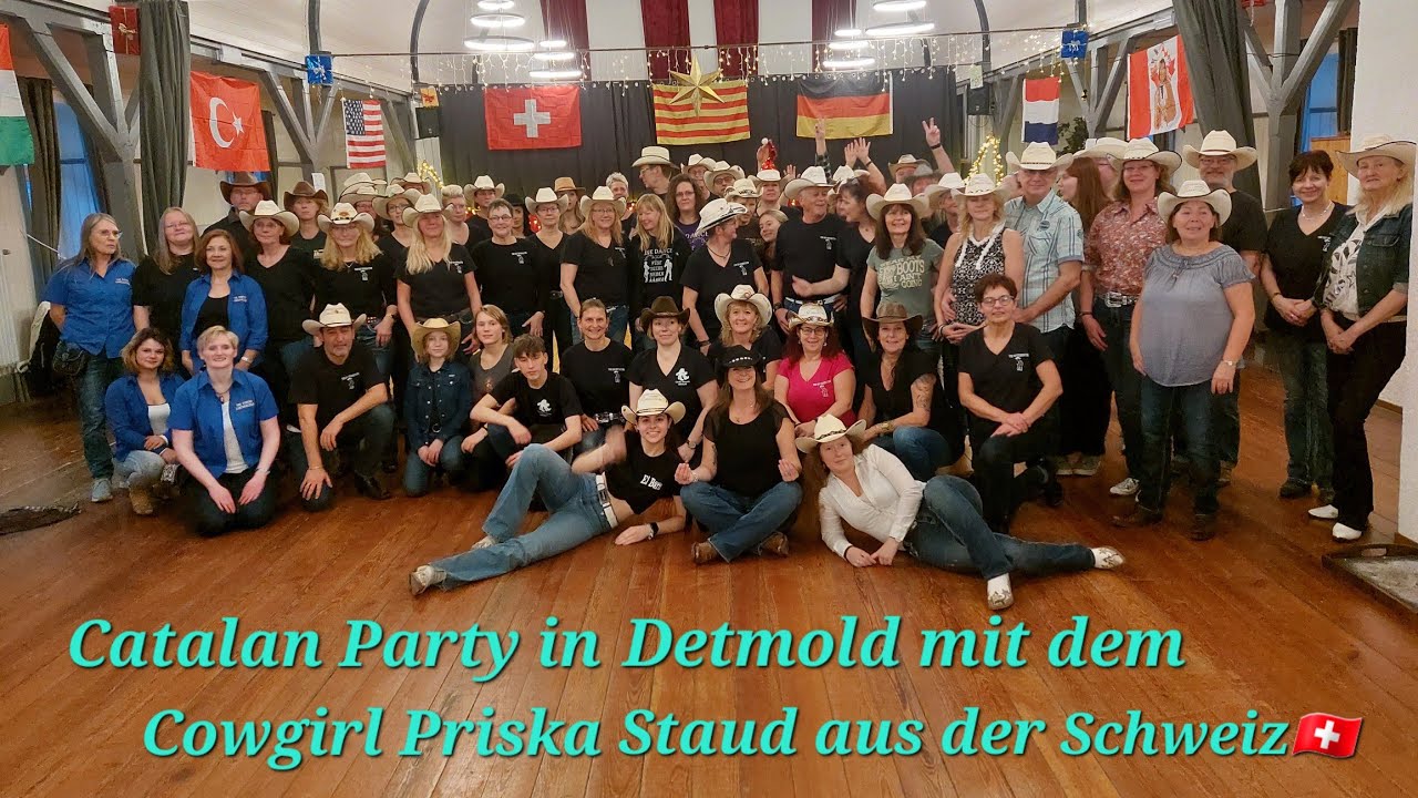 Catalan Party in Detmold am 16.12.23 mit dem Cowgirl Priska aus der Schweiz 🇨🇭