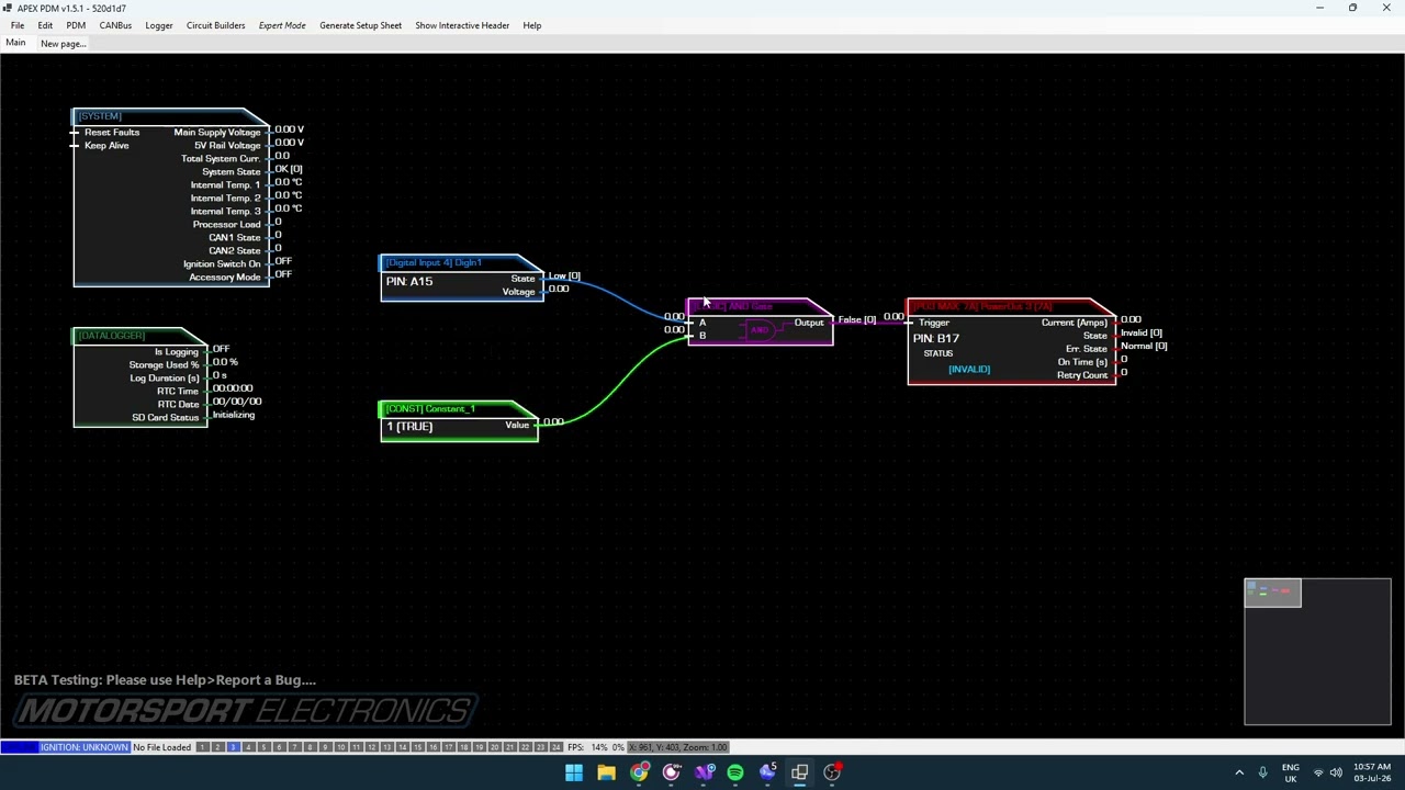 APEX PDM | Live Simulation Mode