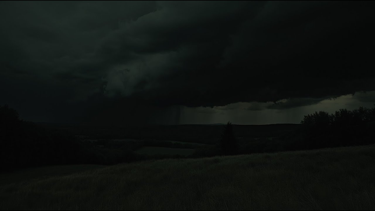 Thunderstorm Over The Meadow With Rolling Thunder And Rain Sounds To Block Out Nighttime Noise