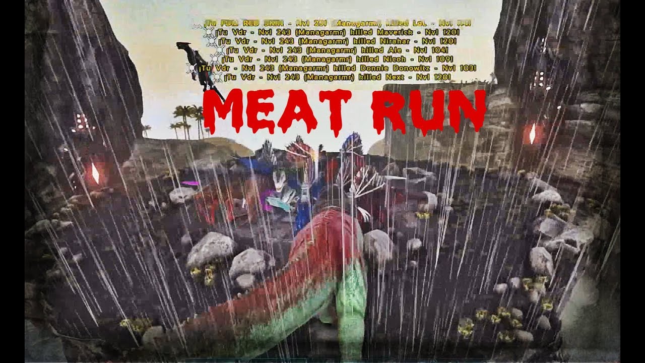 MEAT RUN NOX BOSS FIGHT & WIPING SERVER 89 NOX (ARK OFFICIAL PS4 ) WW NOMADS