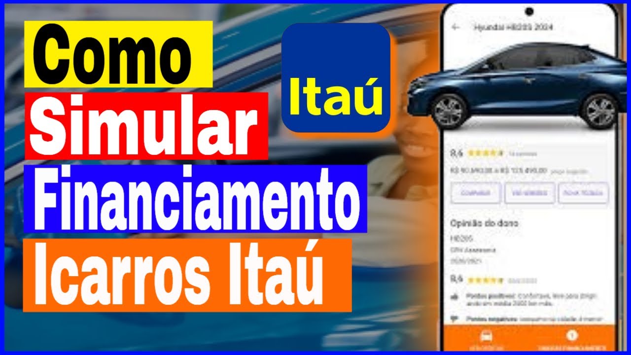 Como Simular Financiamento no App iCarros Ita&uacute; Celular