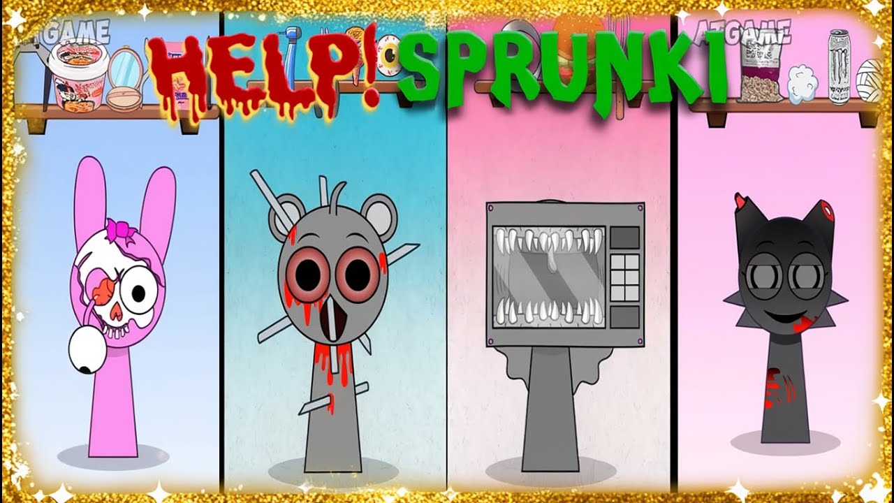 HELP! SPRUNKI Incredibox - Coffin Dance Song (COVER) Tiles Hop Edm Rush Part 13