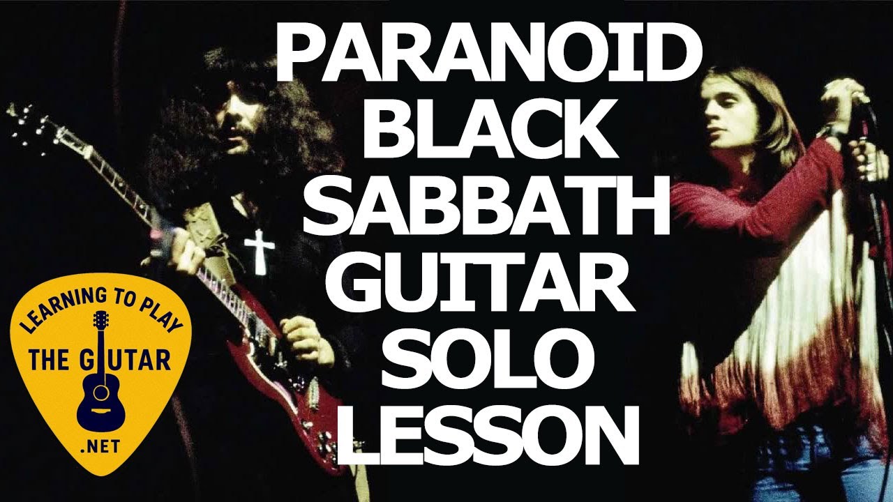 Paranoid - Black Sabbath Guitar Solo Lesson / Tab