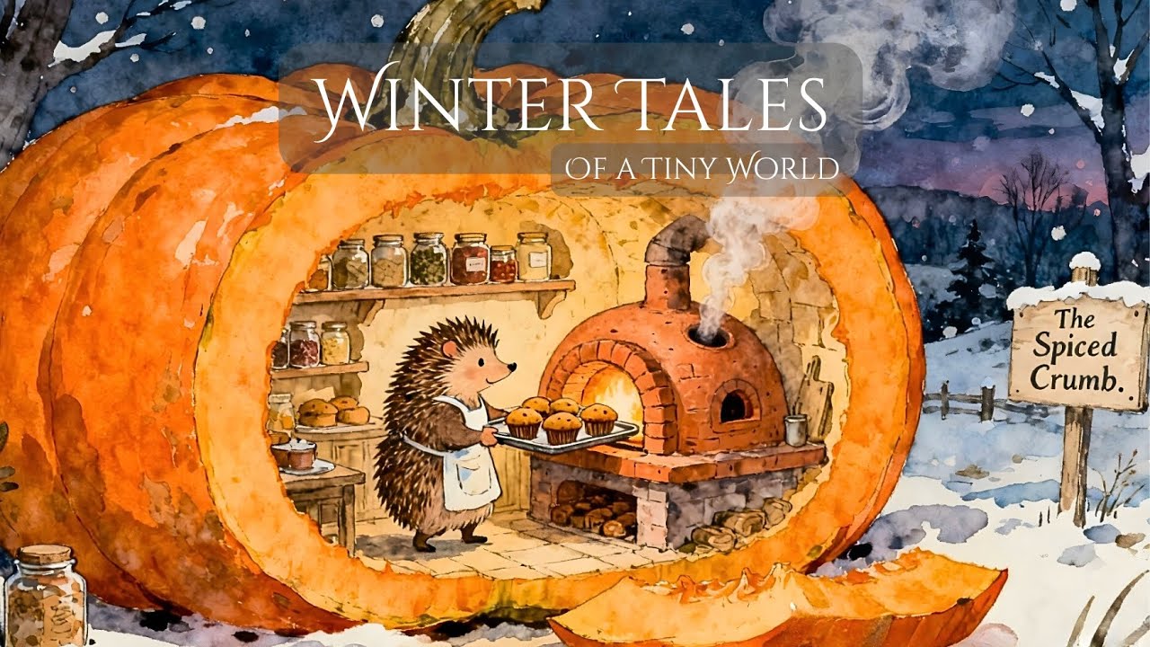 Winter Tales of a Tiny World | ❄️Cozy Animated Storybook Ambience Music for Relaxing