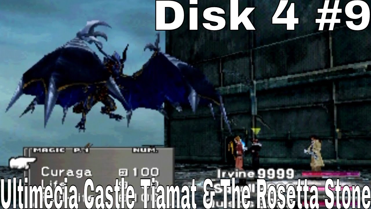 Final Fantasy VIII 8 Disk 4 Ultimecia Castle Tiamat & The Rosetta Stone