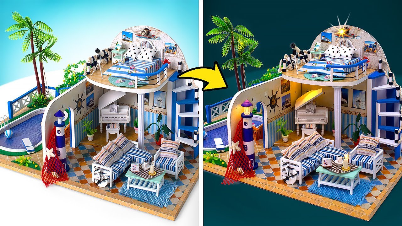 DIY-Miniatur-Strandhaus 🏠