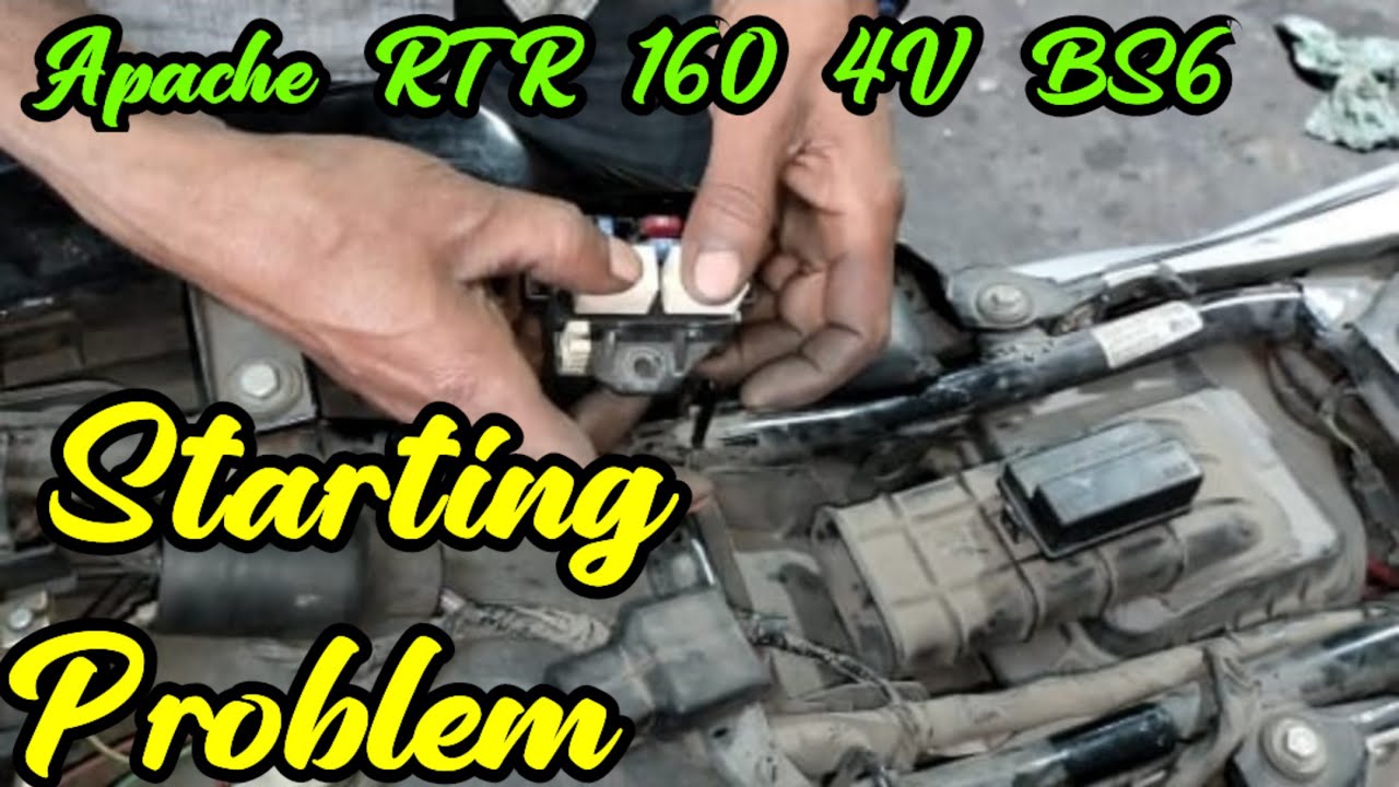 Apache RTR 160 4V || Starting Problem #youtube #viralvideo #bs6 #apache #apache4v #apache_rtr #tvs