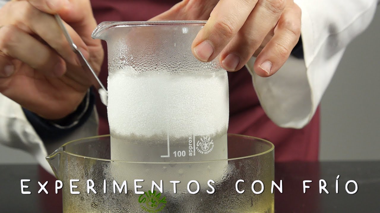 Experimentos con Frío. Descenso Crioscópico. Aumento del Volumen.  ☃