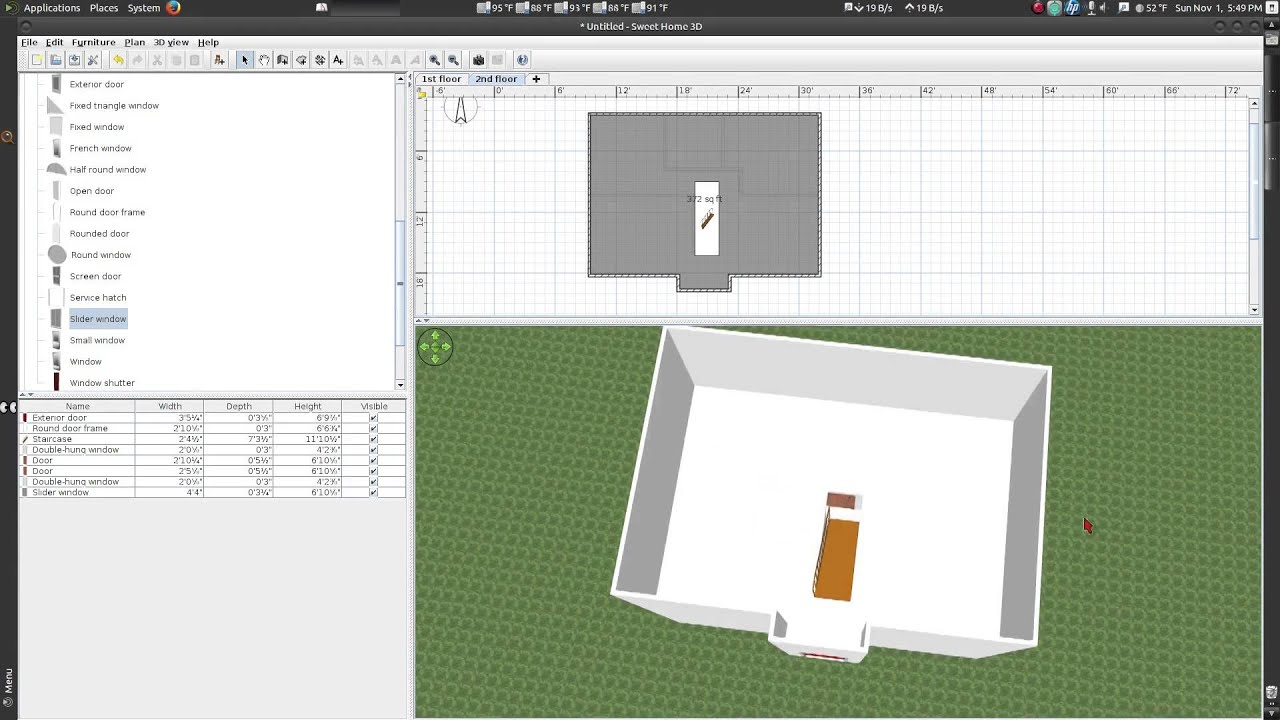 Sweet Home 3D introduction and overview