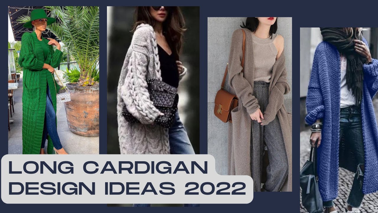 Long cardigan design ideas 2022 | duster cardigan | cardigan outfit ideas