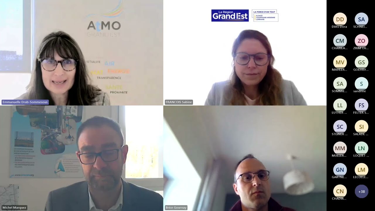 Webinaire ATMO Grand Est   Air Climat Energie Santé tous acteurs tous concernés !