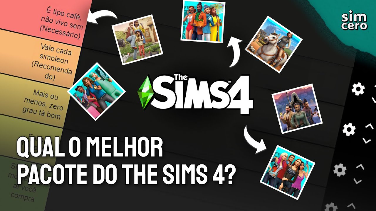 RANQUEEI TODOS os PACOTES de EXPANSÃO do The Sims 4 em 2025! | Tier List + Opinião Sincera