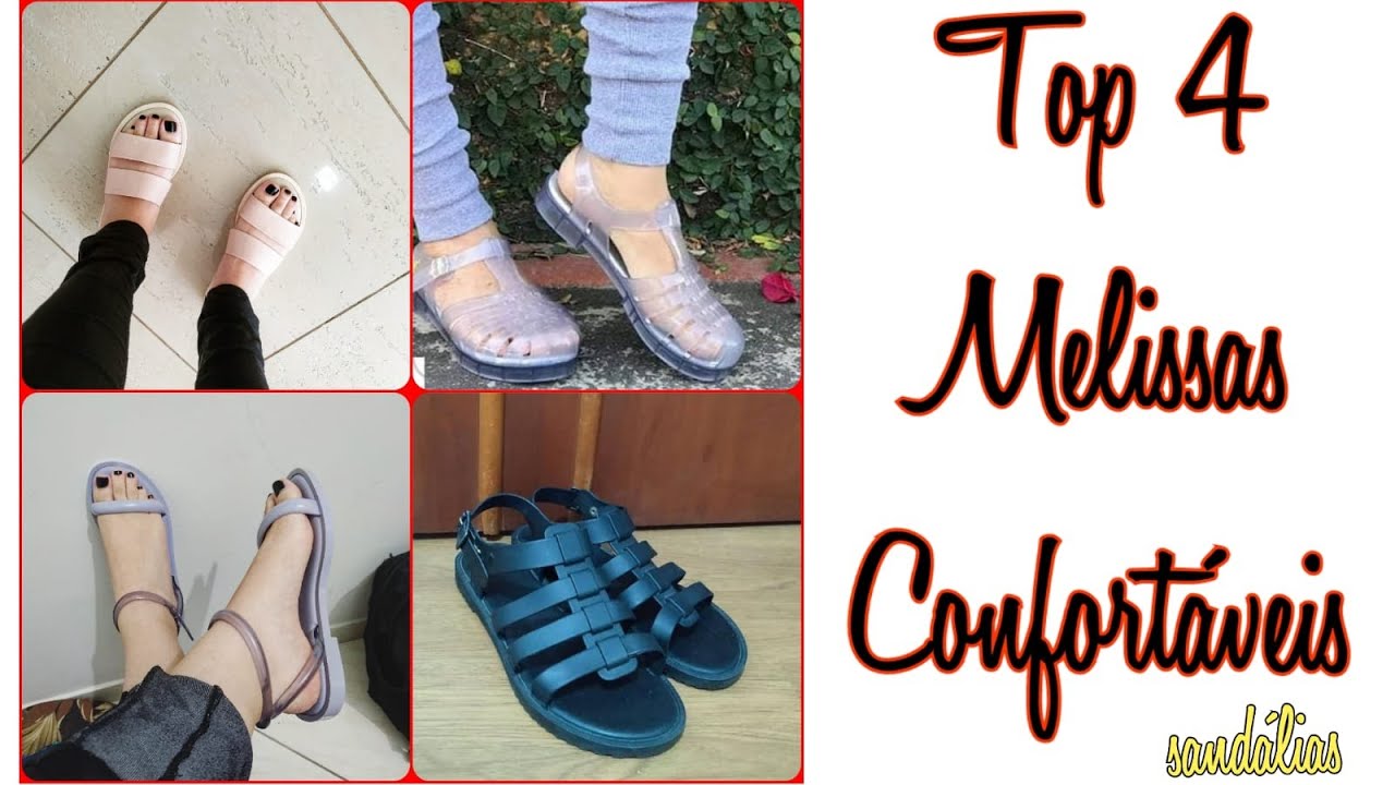 TOP 4 MELISSAS MAIS CONFORTÁVEIS (SANDÁLIAS)