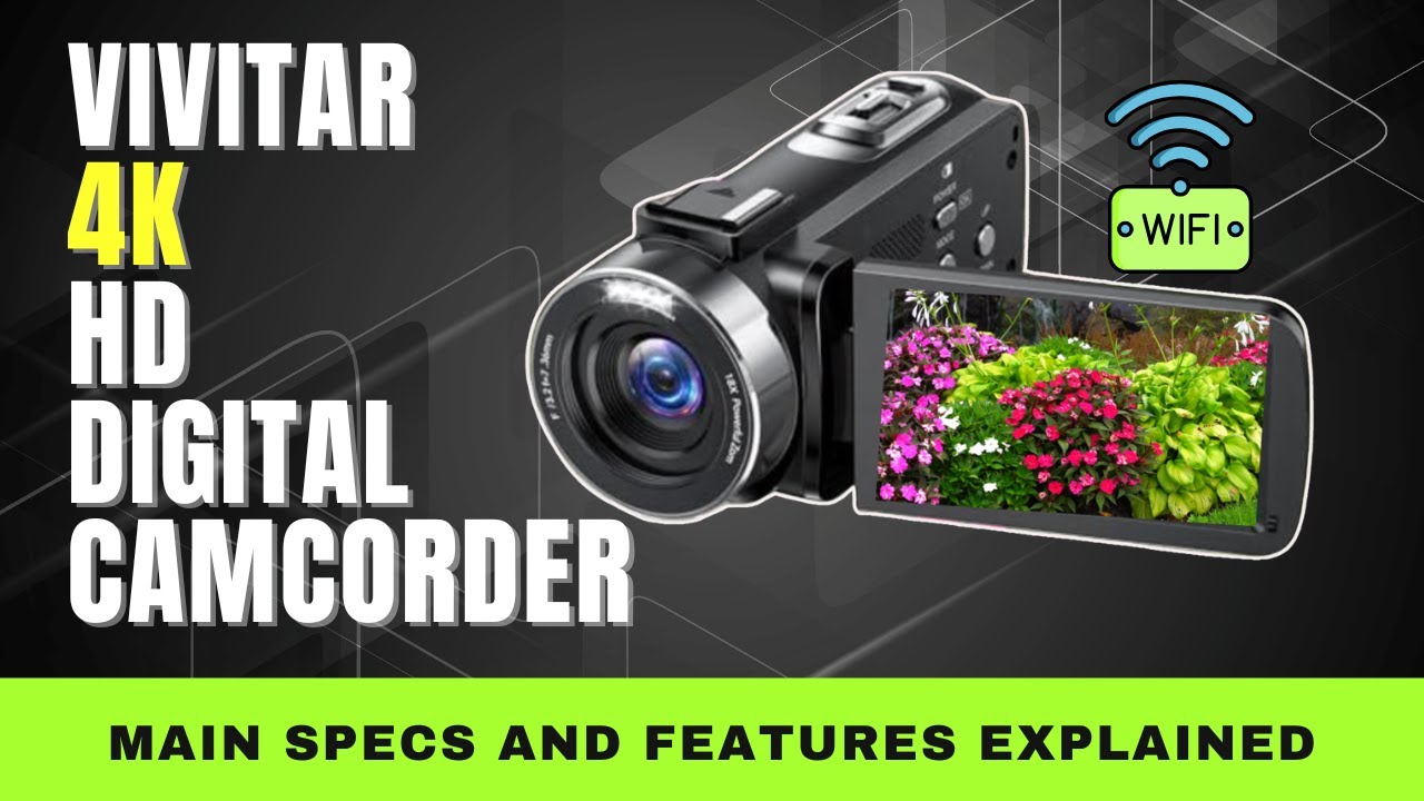 Цифровая видеокамера Vivitar 4K HD с WiFi: характеристики и функции