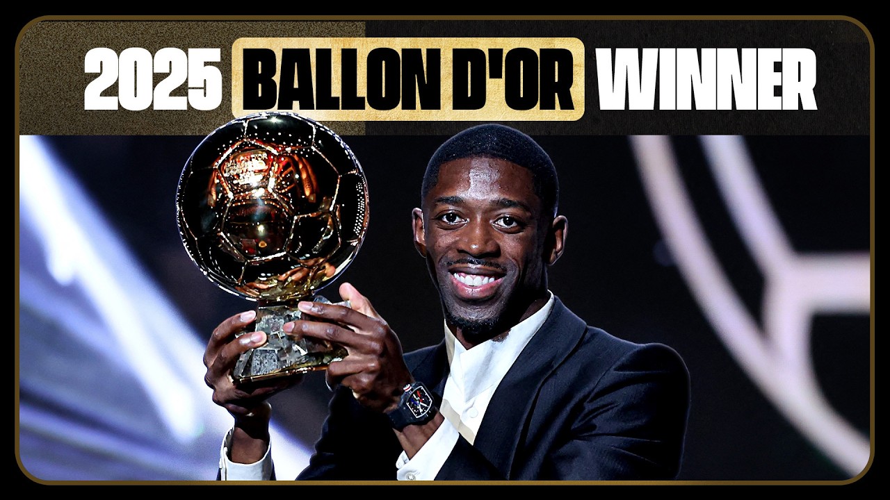 Усман Дембеле выигрывает «Золотой мяч-2025»! 🏆 | Эмоциональная речь ❤️ | CBS Sports Голазо