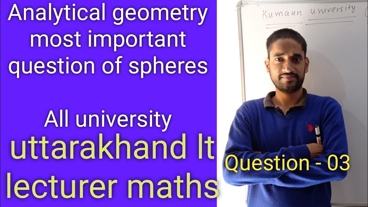 Most important spheres questions | question 3 | kumaun university most important questions