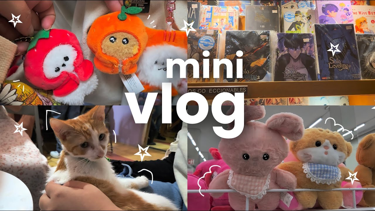 mini vlog: cat café, trabajo, compras etc. ⋆˚꩜｡