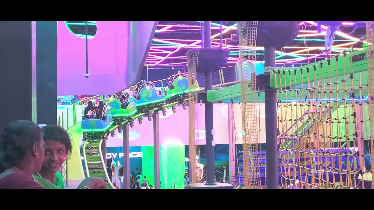 Lulu mall Trivandrum train ride at fun zone