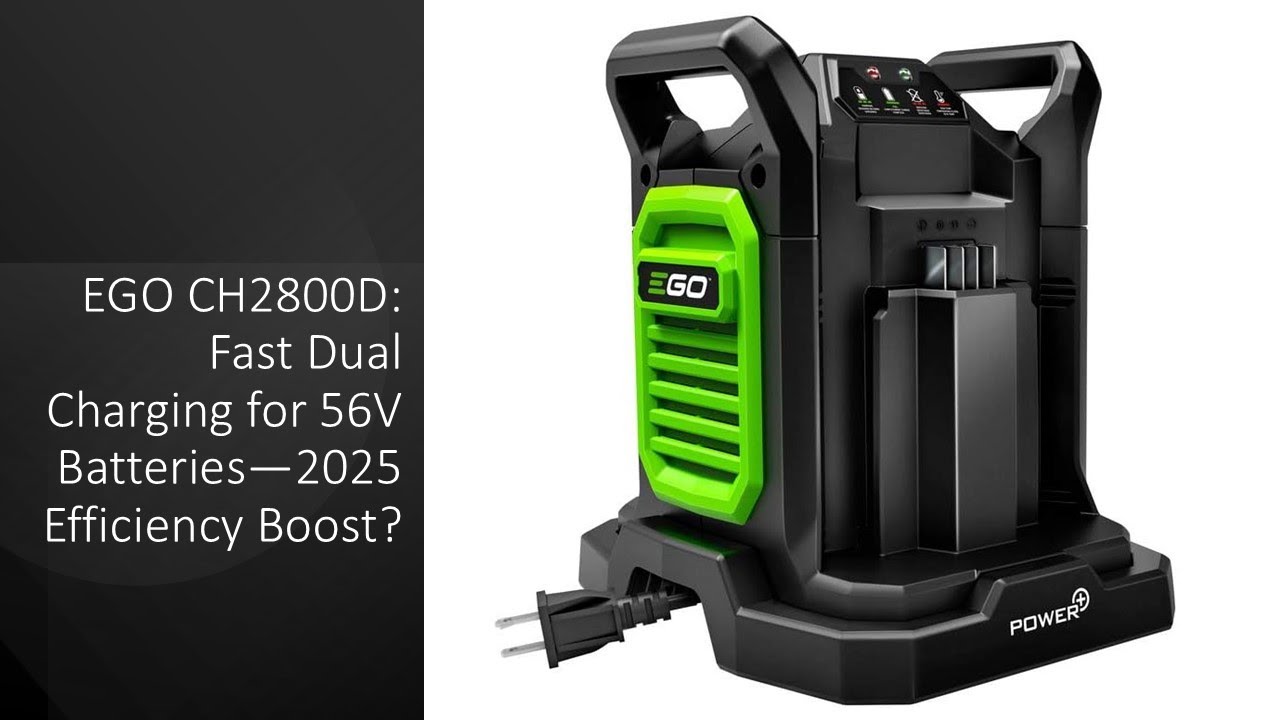 EGO CH2800D: szybkie podw&oacute;jne ładowanie akumulator&oacute;w 56 V &mdash; wzrost wydajności w 2025 roku?