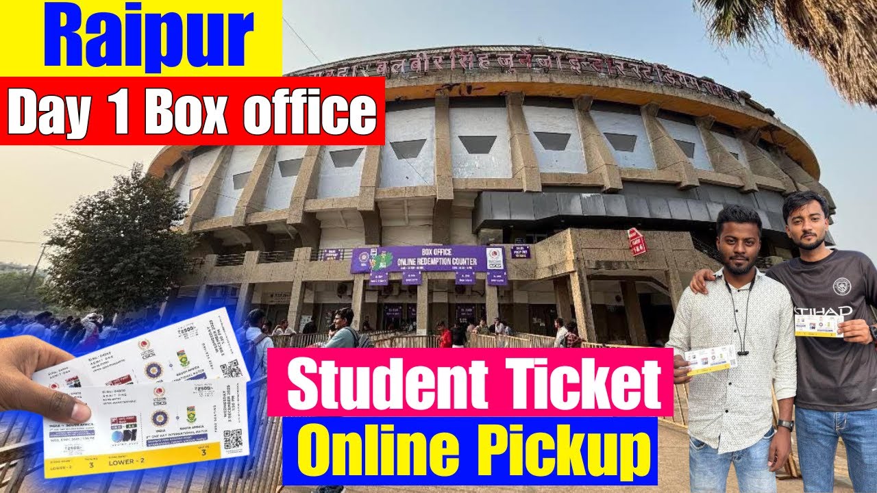 Raipur Day 1 Ticket Counter.Student Ticket Sell Day 1.Physical Ticket Redemption Started from Today