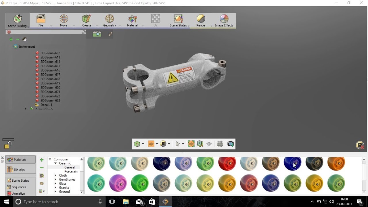 Realistic Rendering , Decal Applying, Camera and Mechanical Animation with Simlab Composer !!!