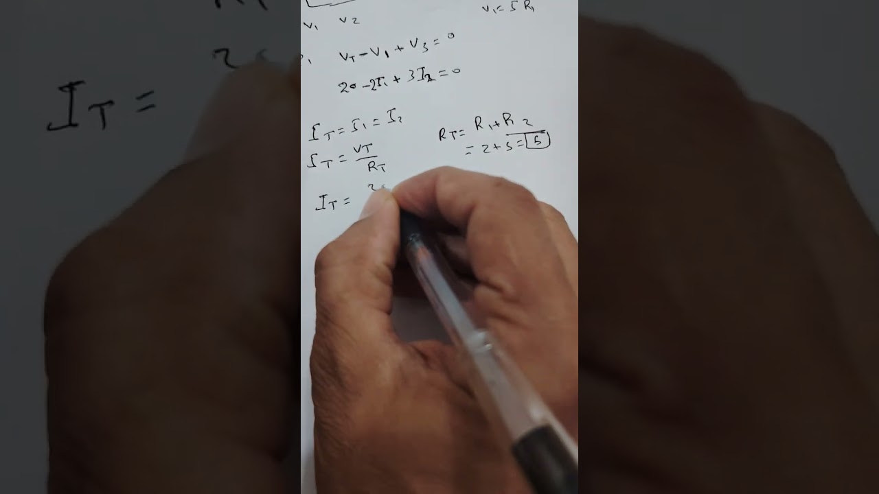 شرح قانون كيرشوف للفولتيه المرحلة الاولى المثال الاول