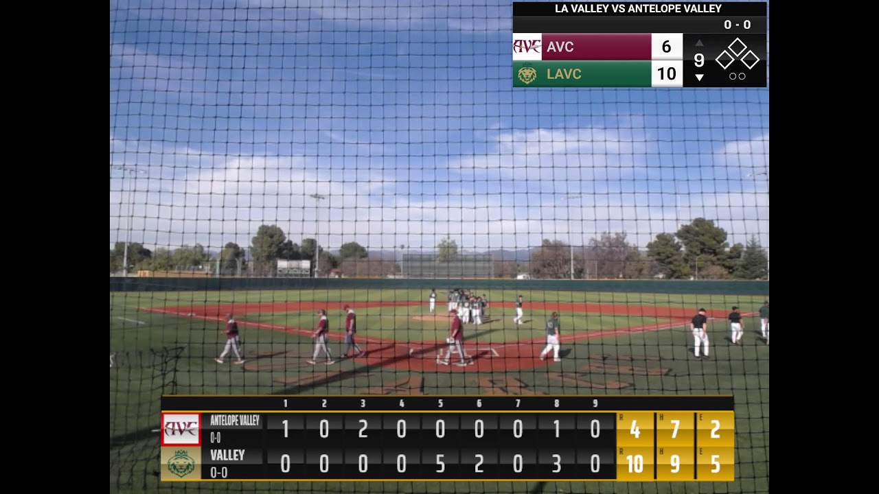 Baseball: LAVC VS Antelope Valley at 2:00 PM PDT on March 13, Friday, 2026