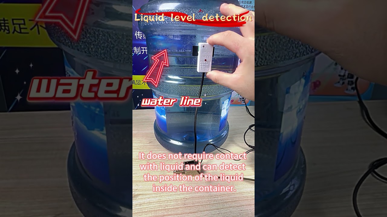 High precision water level detection sensor experimental test demonstration